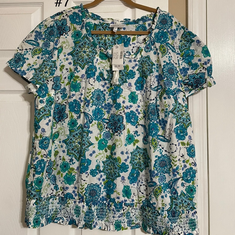 Fashion Bug, bohemian peasant top 2X
